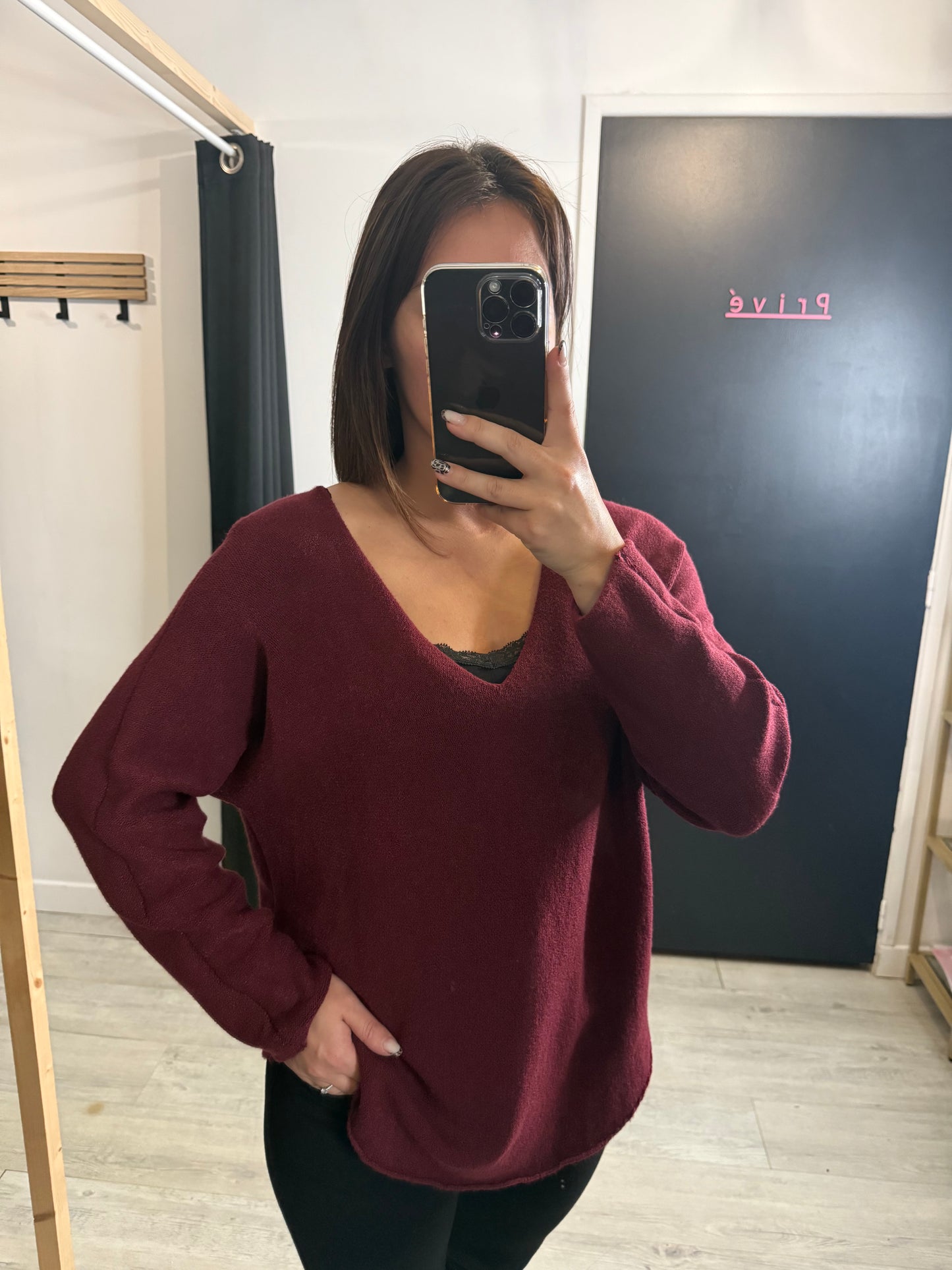 Pull Patricia Bordeaux
