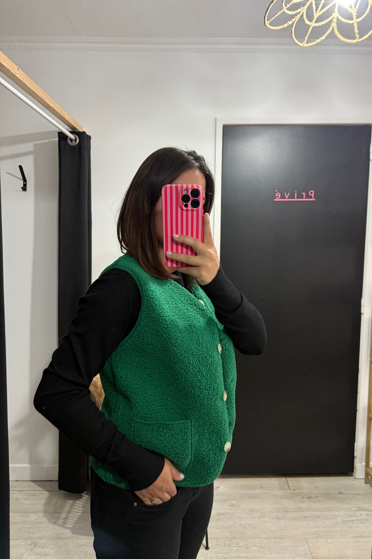 Gilet sans manche Pietra vert