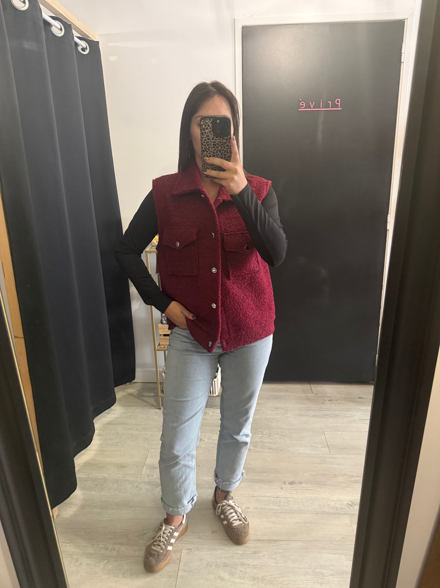 Gilet Wil bordeaux