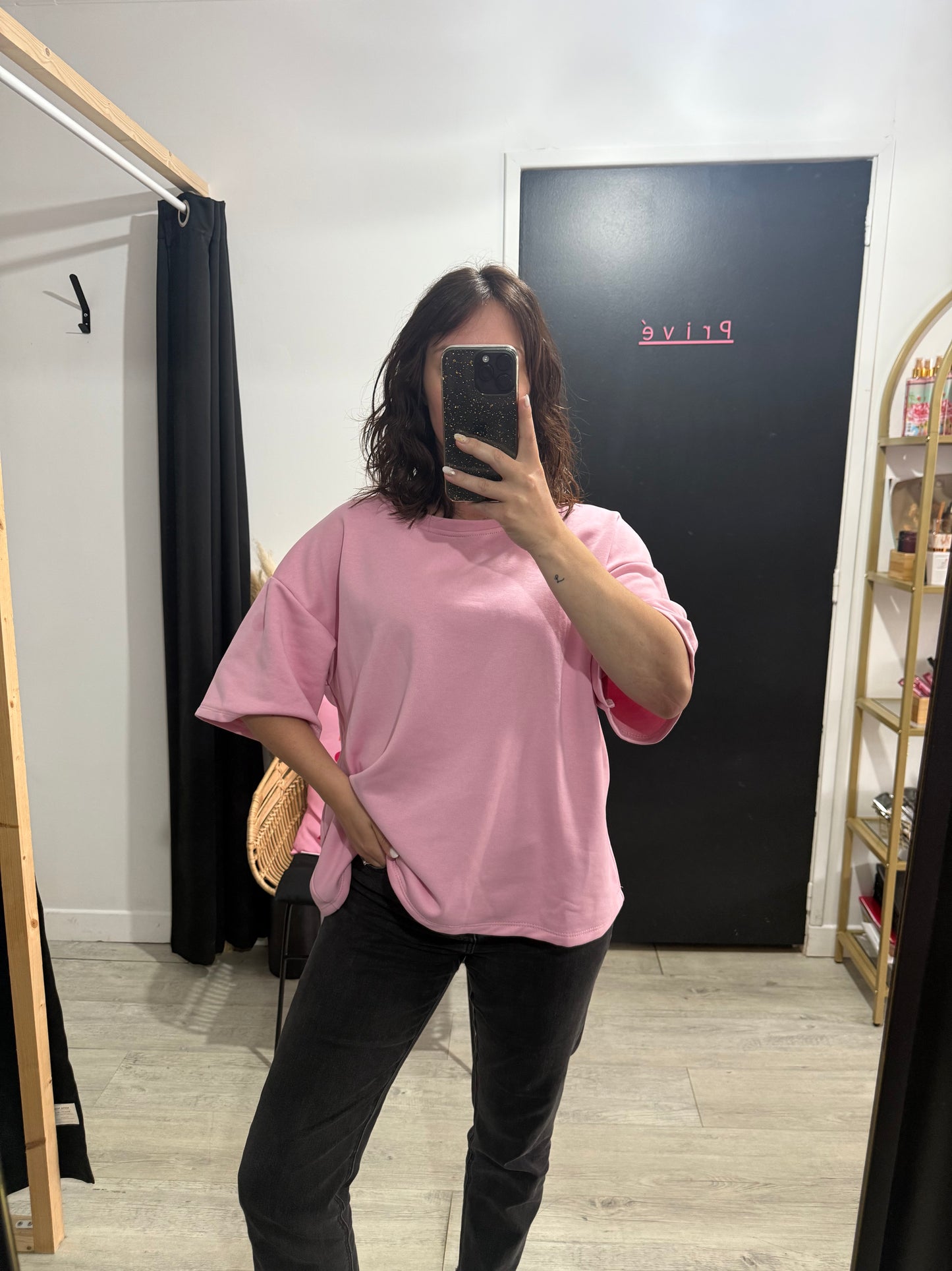 T shirt épais Camélia Rose