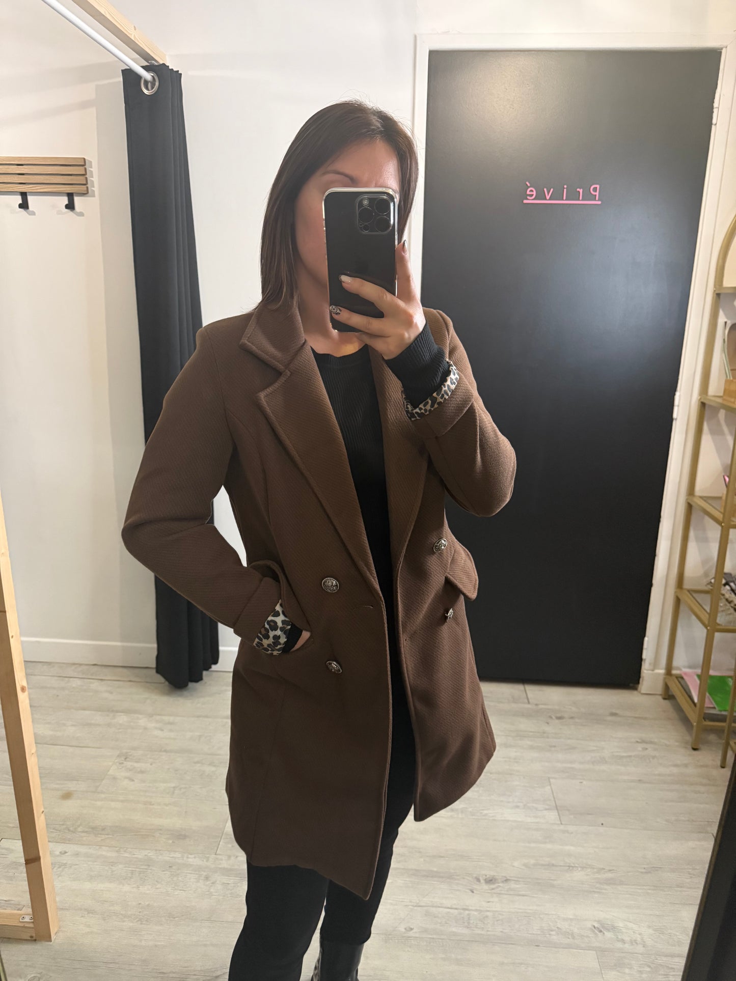 Manteau Salomé marron