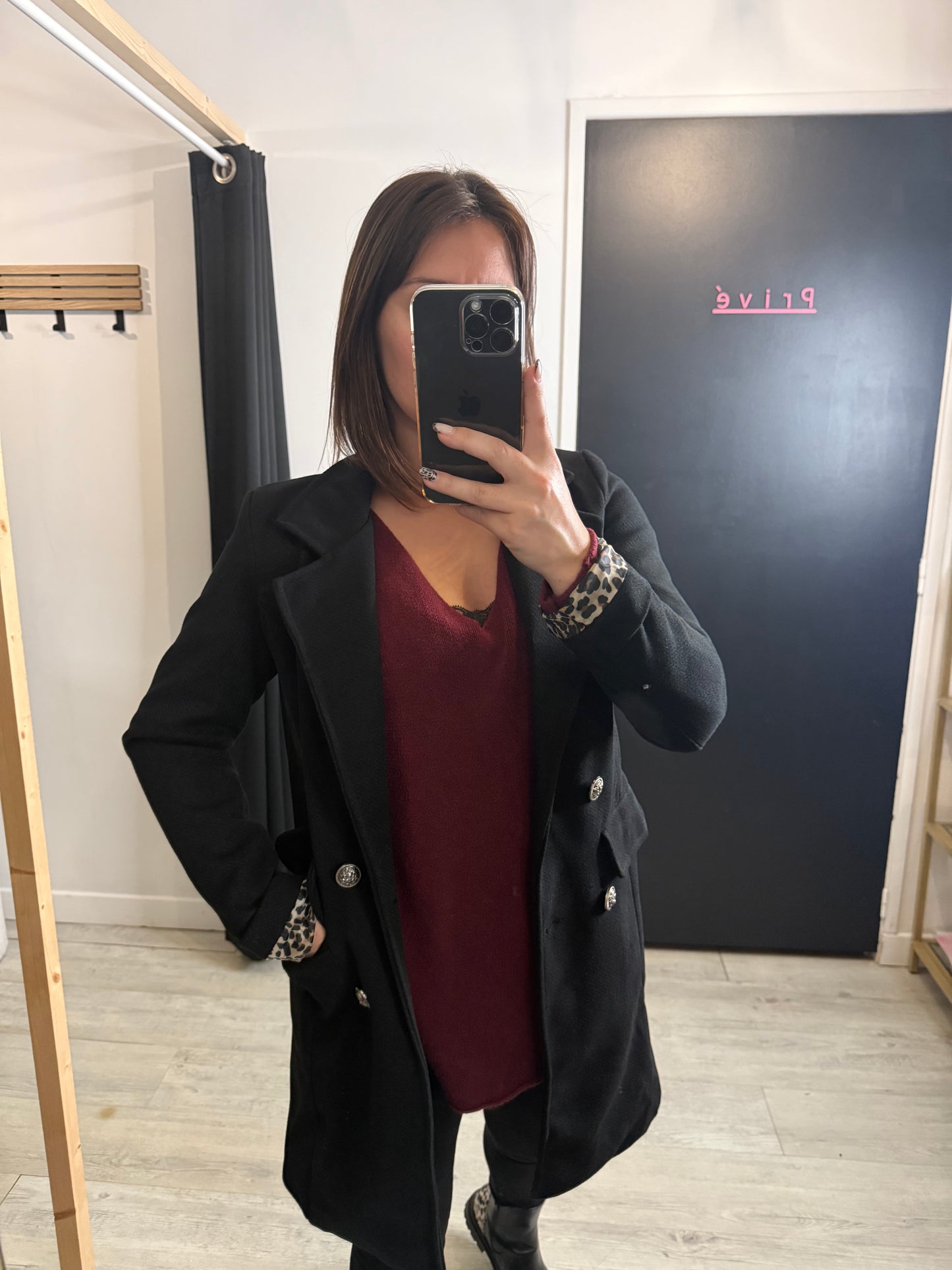 Manteau Salomé noir