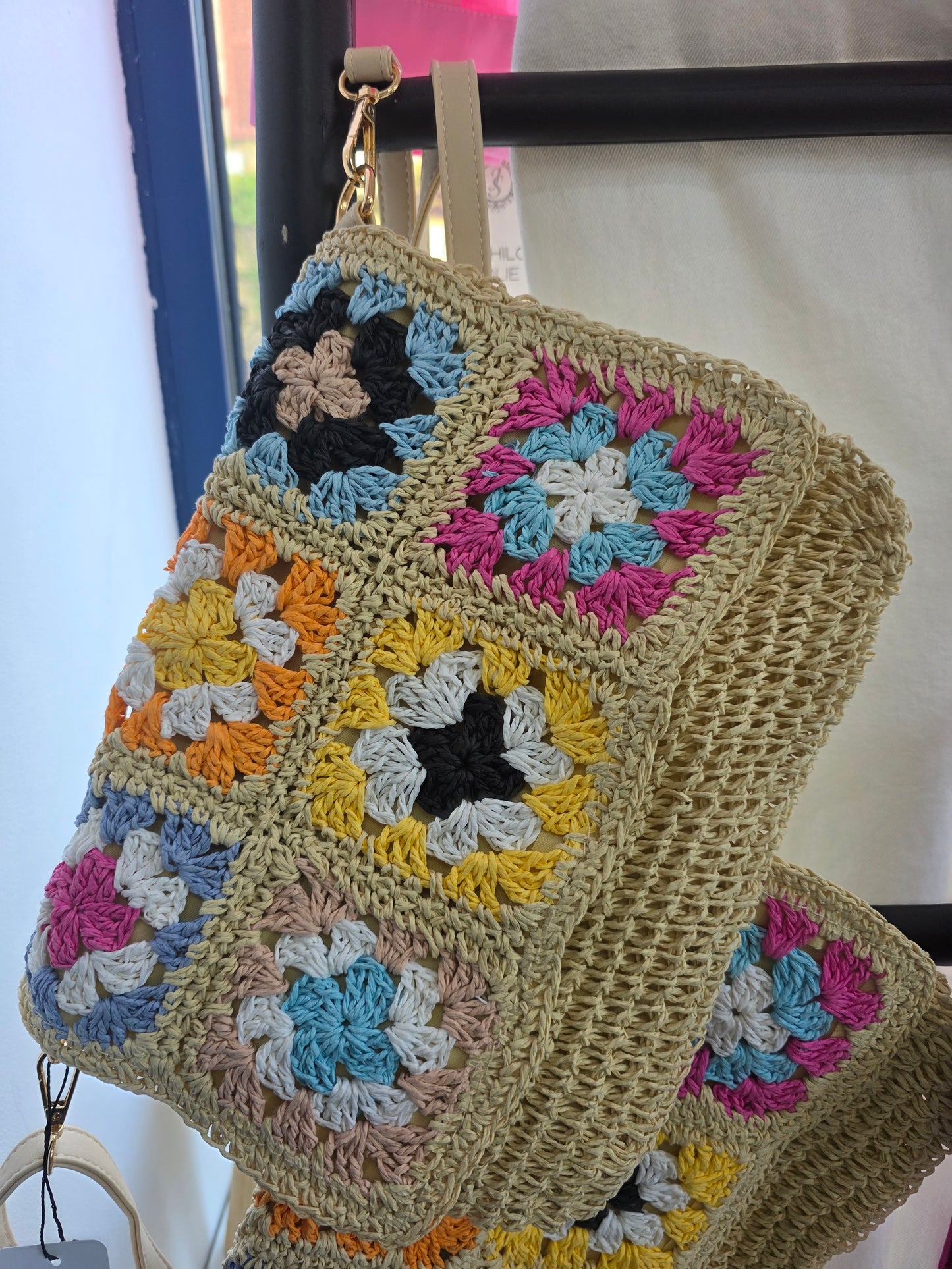 Sac crochet coloré