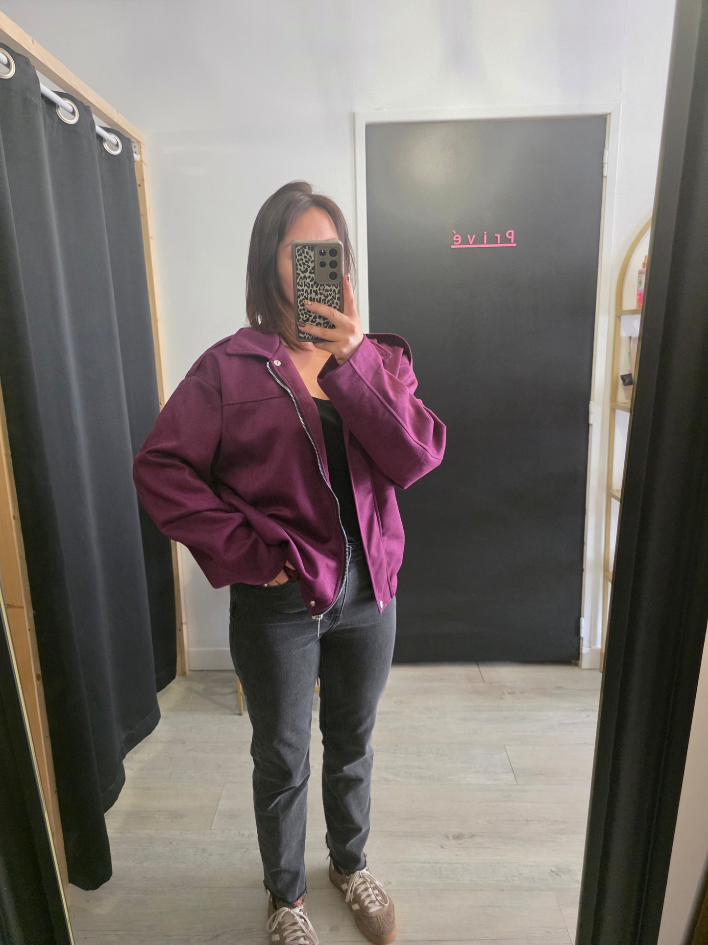 Bombers aubergine