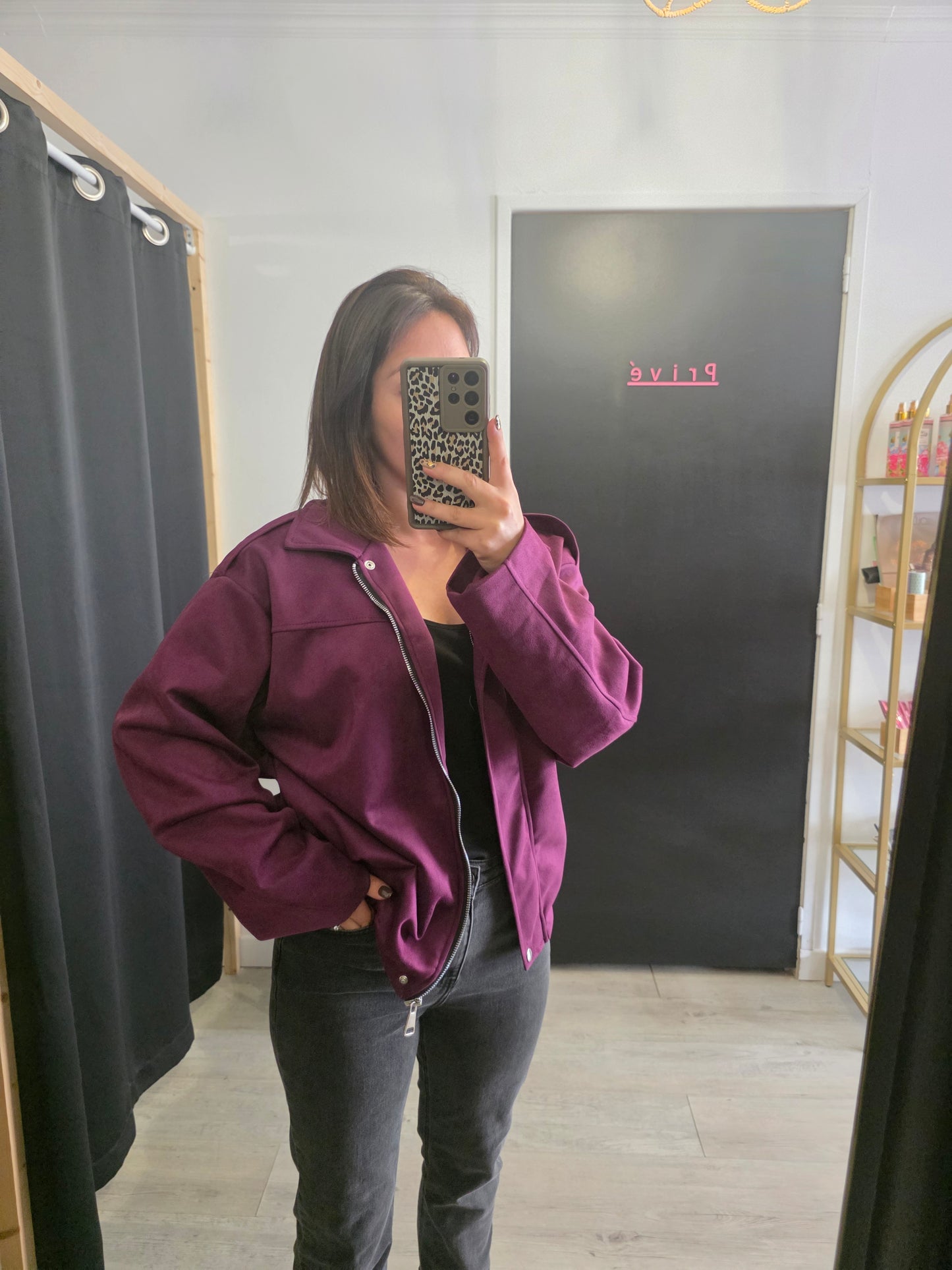 Bombers aubergine