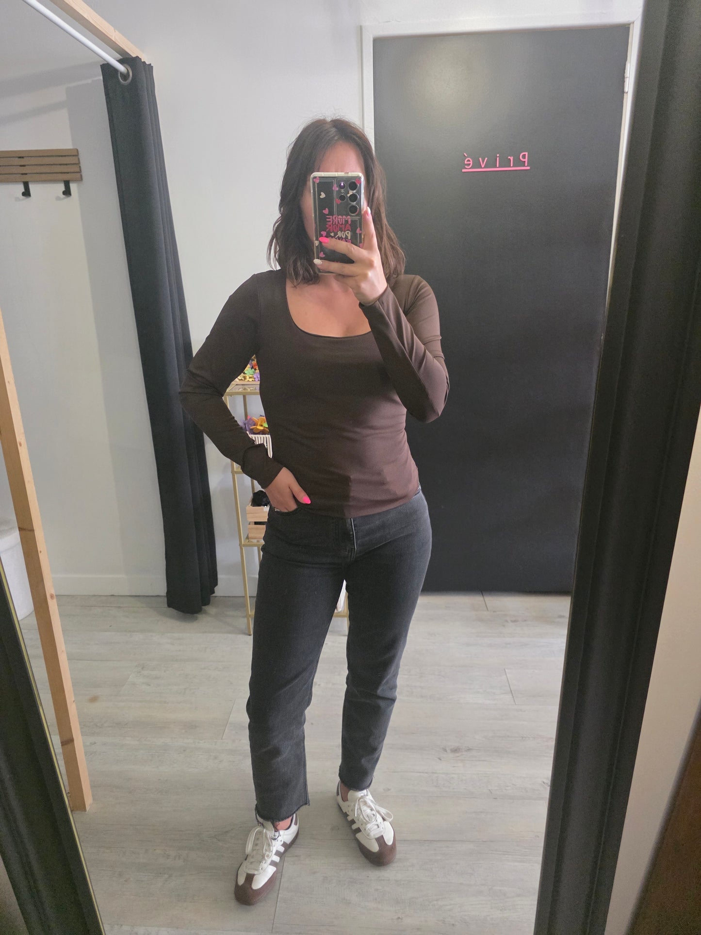 Haut basique marron