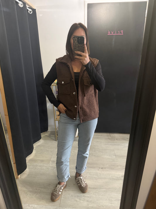 Gilet Wil marron