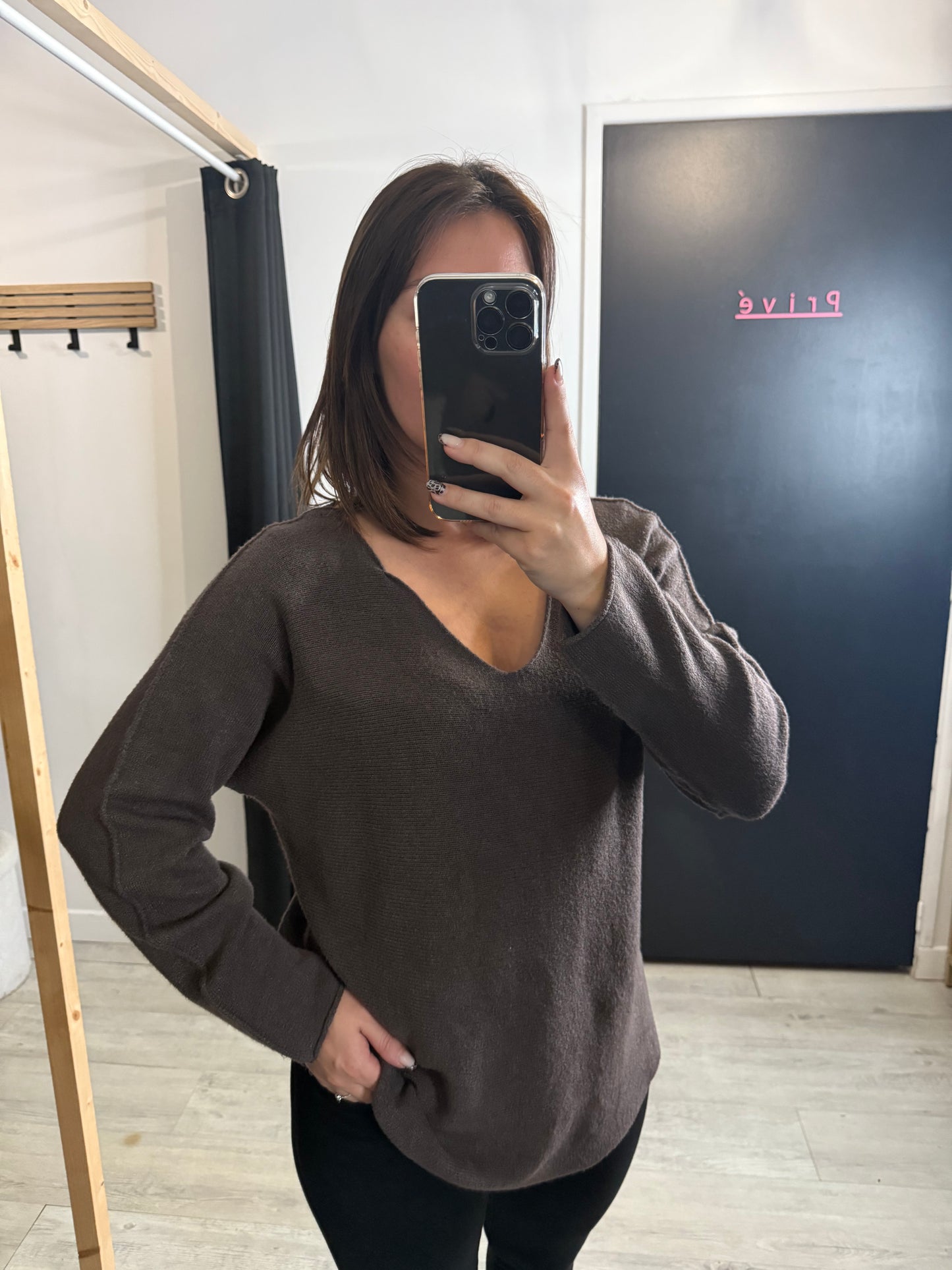 Pull Patricia chocolat