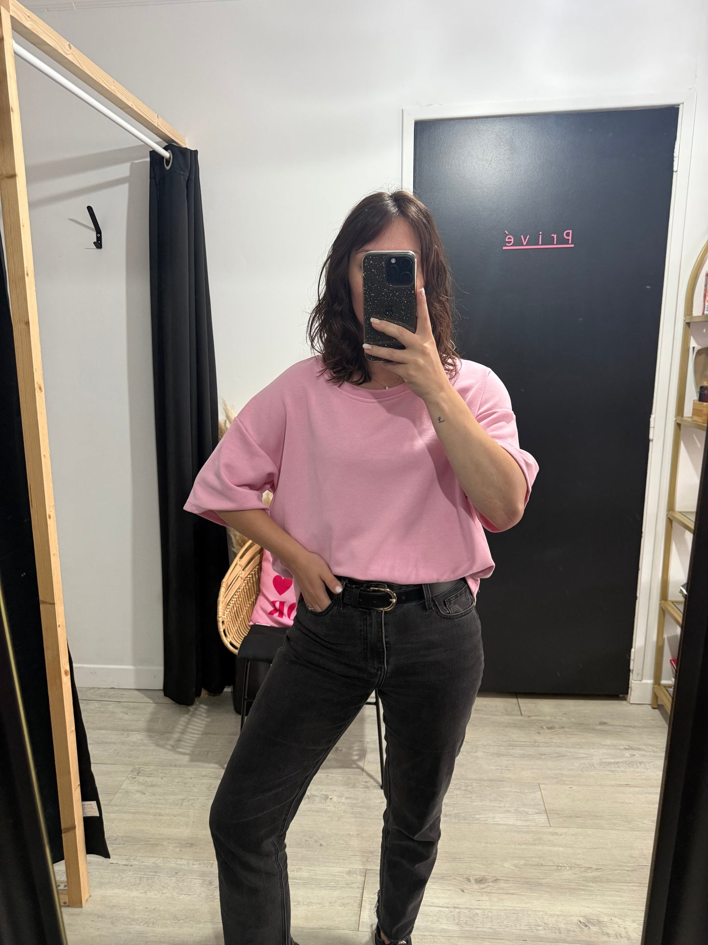 T shirt épais Camélia Rose