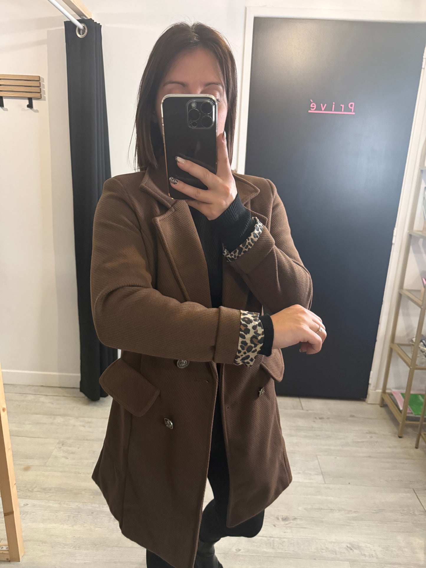Manteau Salomé marron