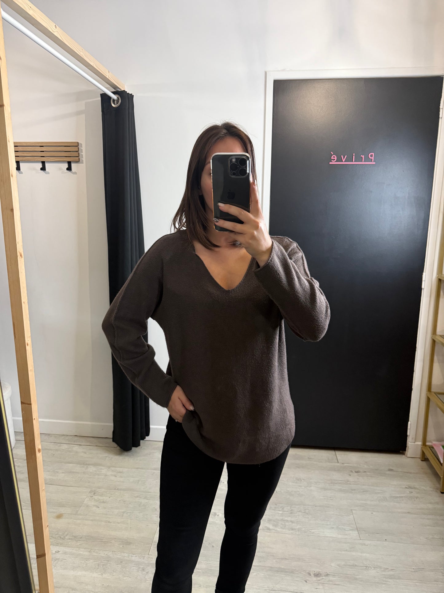 Pull Patricia chocolat