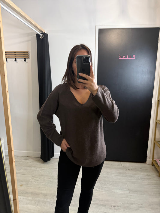 Pull Patricia chocolat