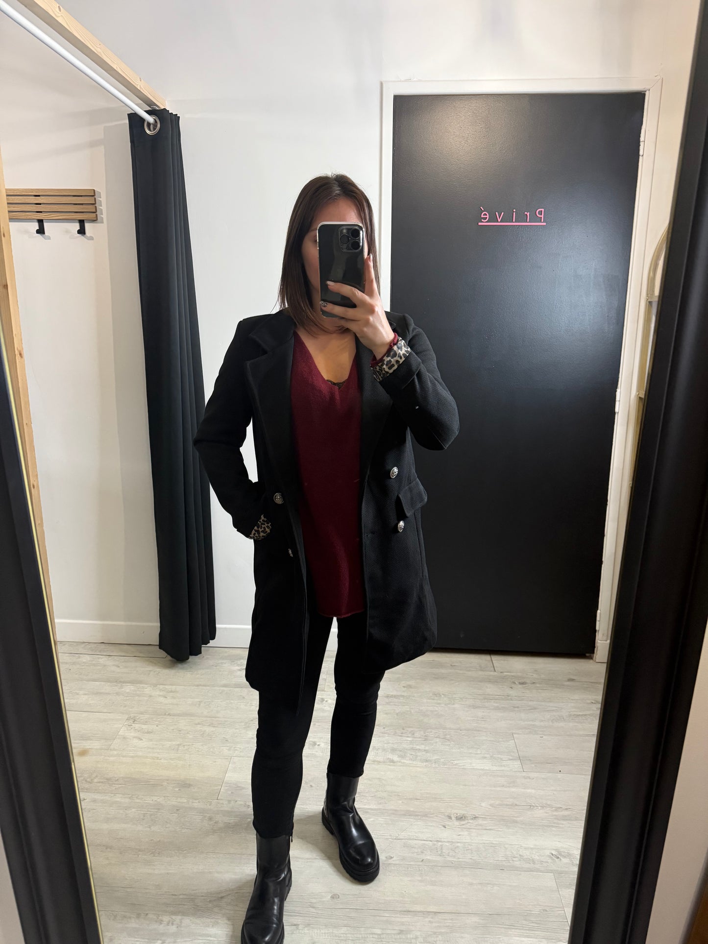 Manteau Salomé noir