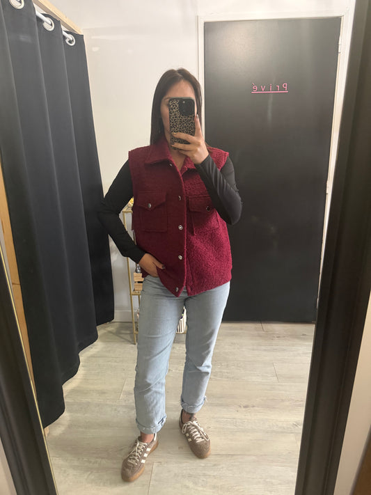 Gilet Wil bordeaux