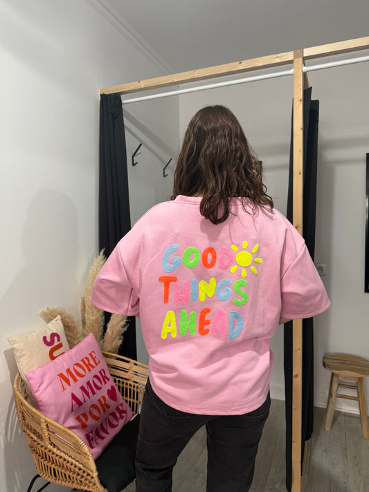T shirt épais Camélia Rose