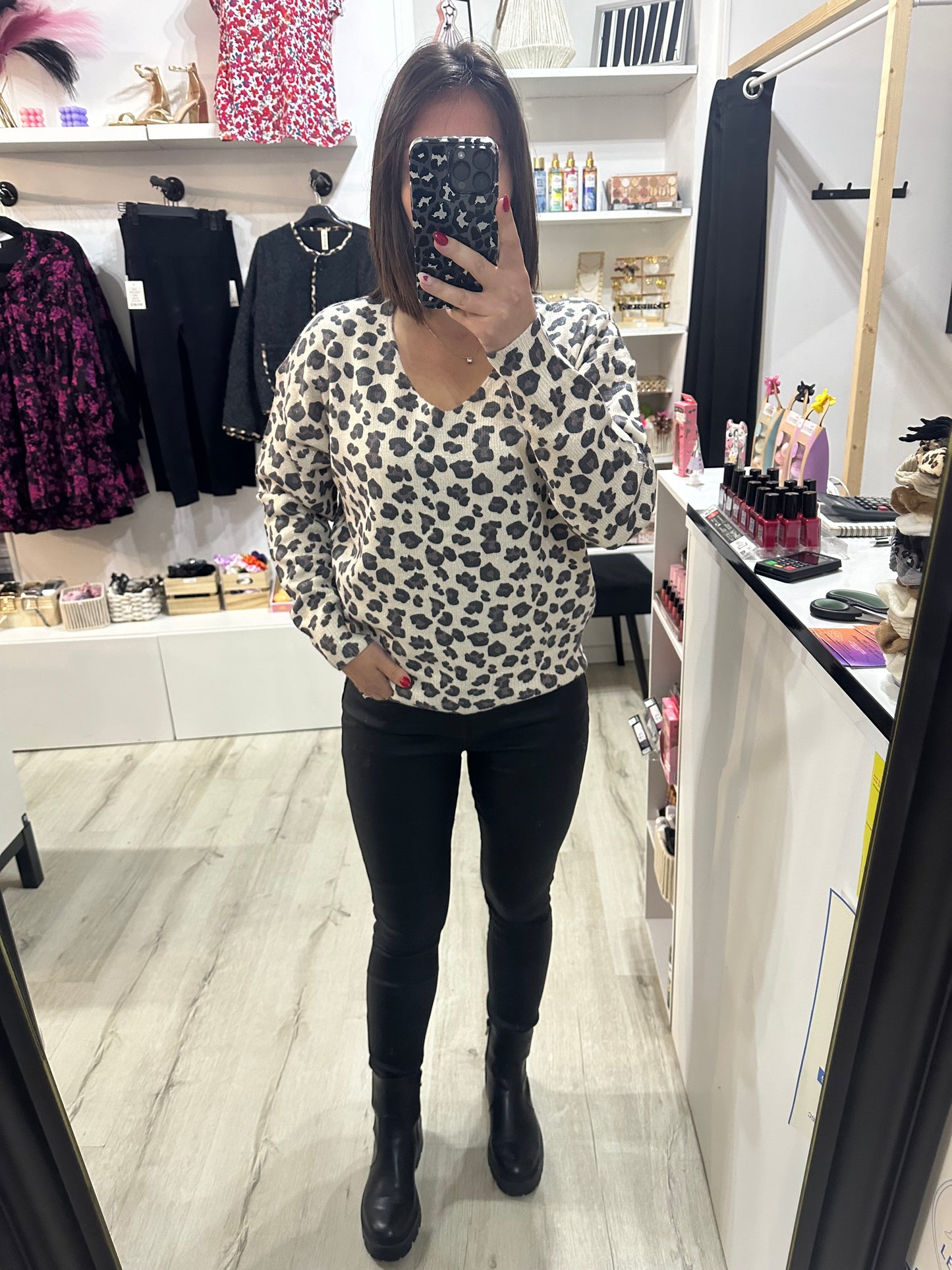 Pantalon simili cuir