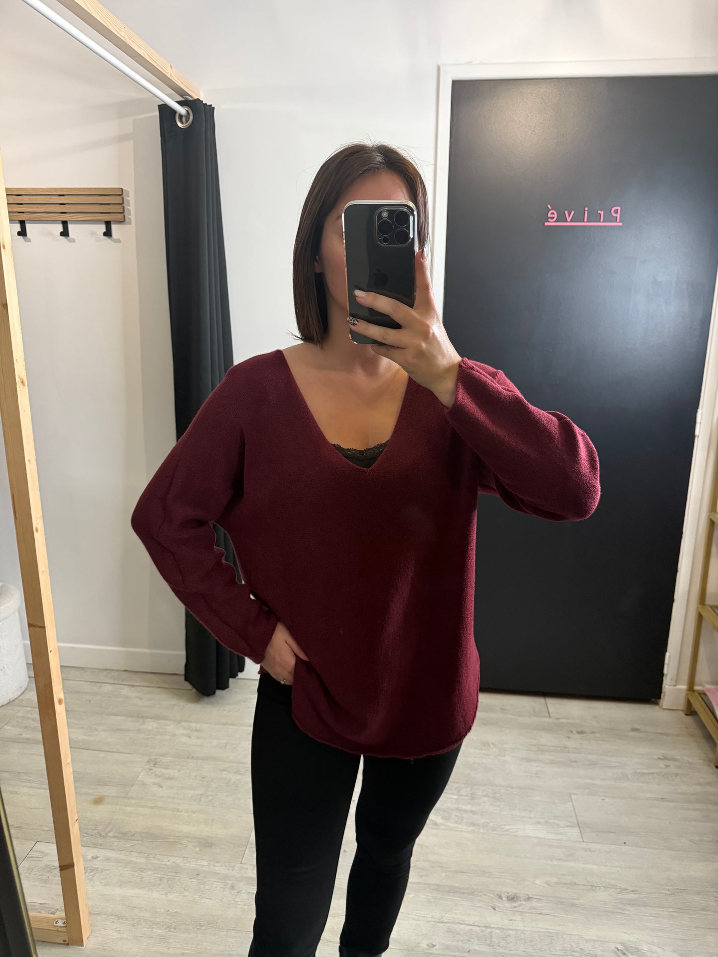Pull Patricia Bordeaux