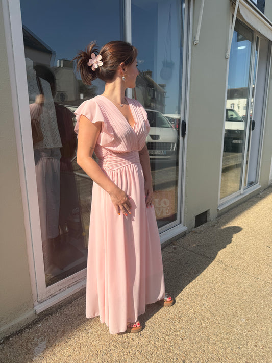 Robe Solis rose pastel