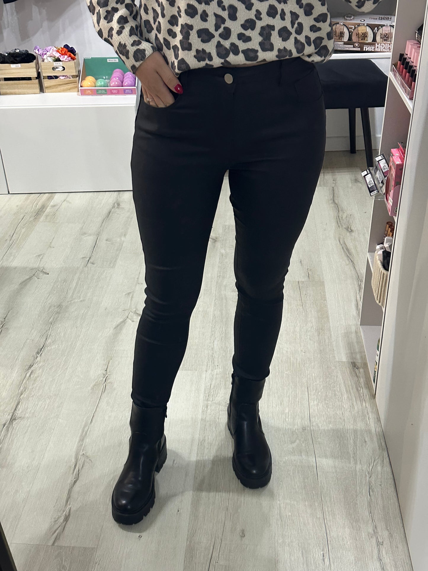 Pantalon simili cuir