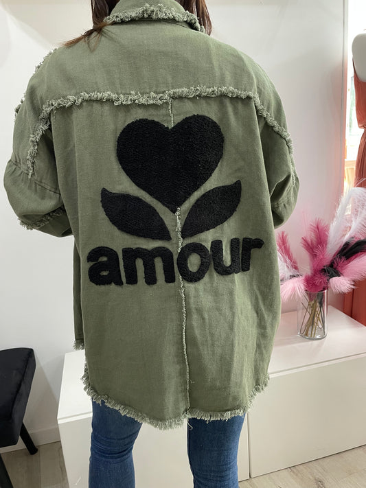 Veste Amour kaki