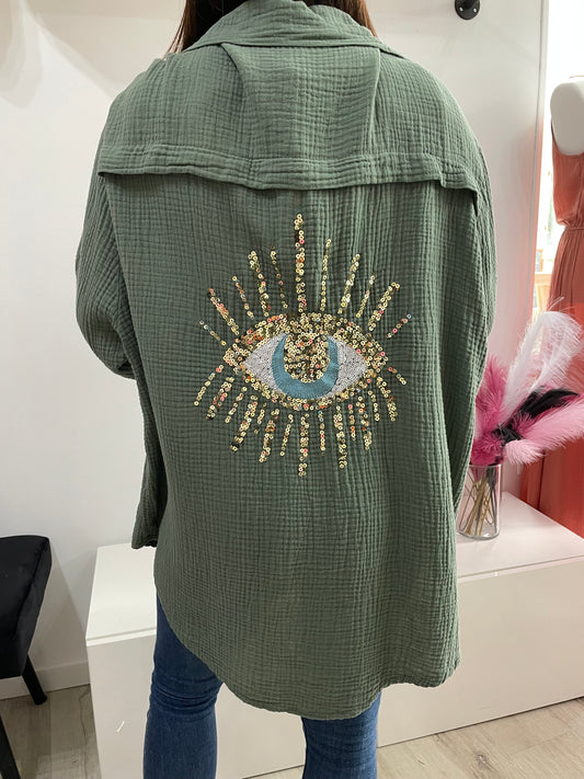 Chemise Alina kaki