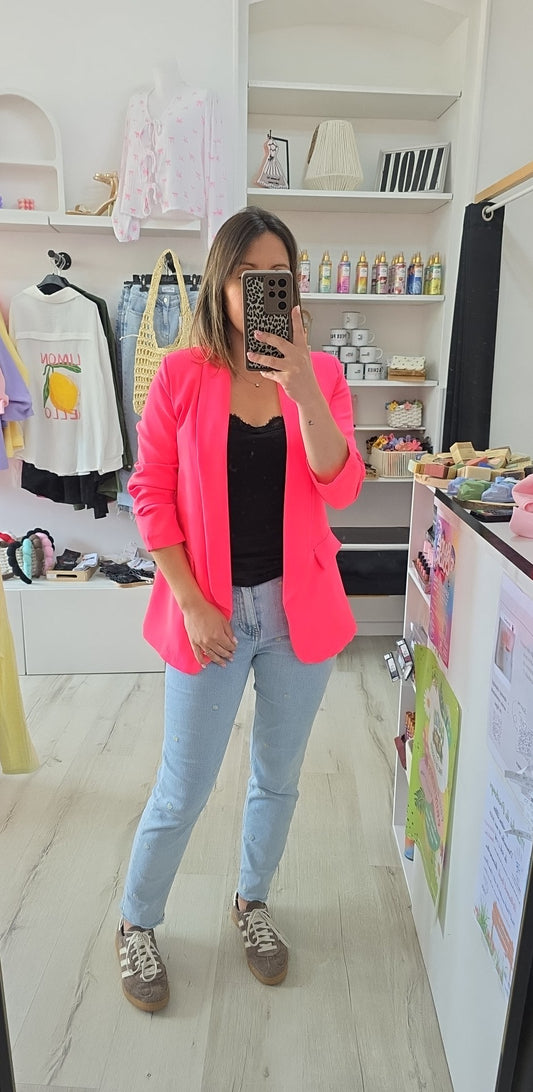 Blazer Léone rose flash