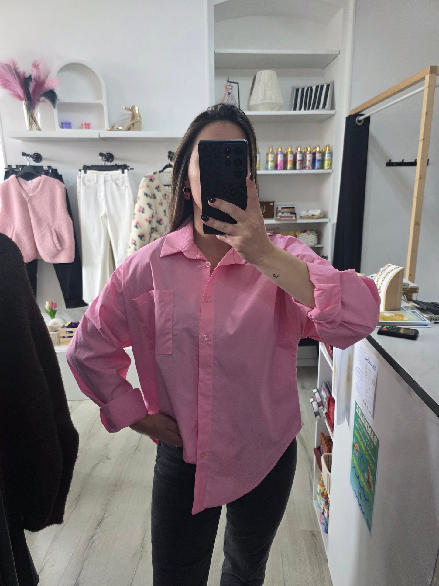 Chemise Charlotte rose