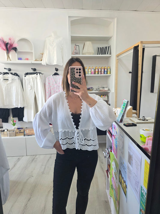 Blouse Amalia blanche