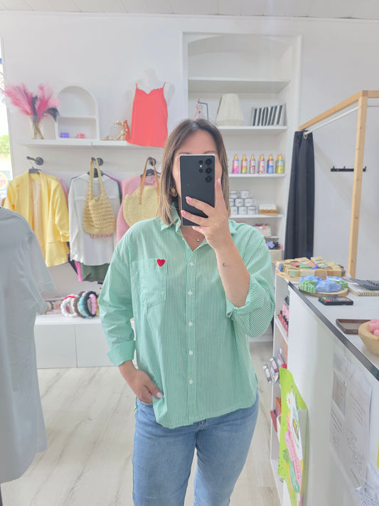 Chemise Rosaline verte