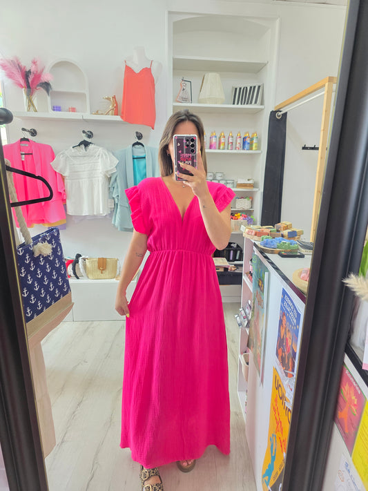 Robe Jasmine fuschia