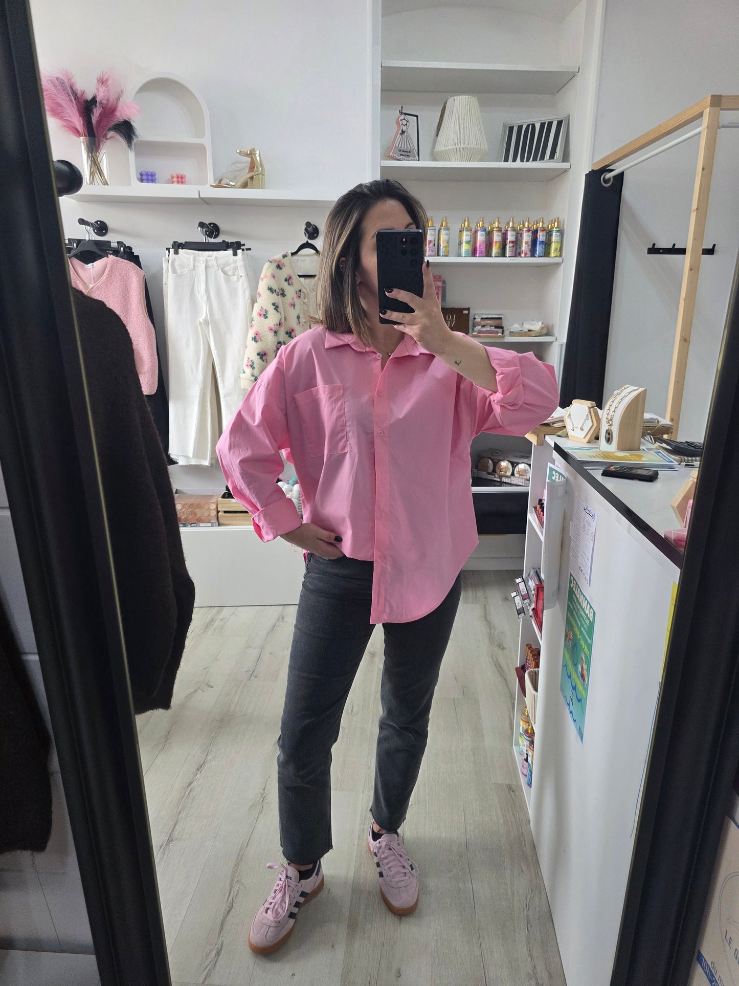 Chemise Charlotte rose