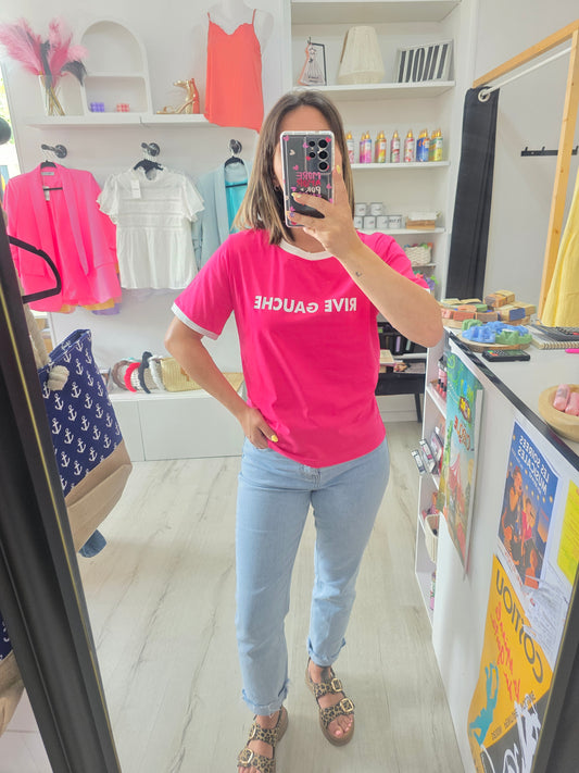 T shirt Brésil rose