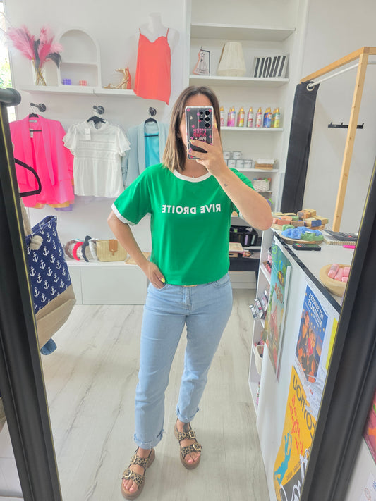 T shirt Brésil vert
