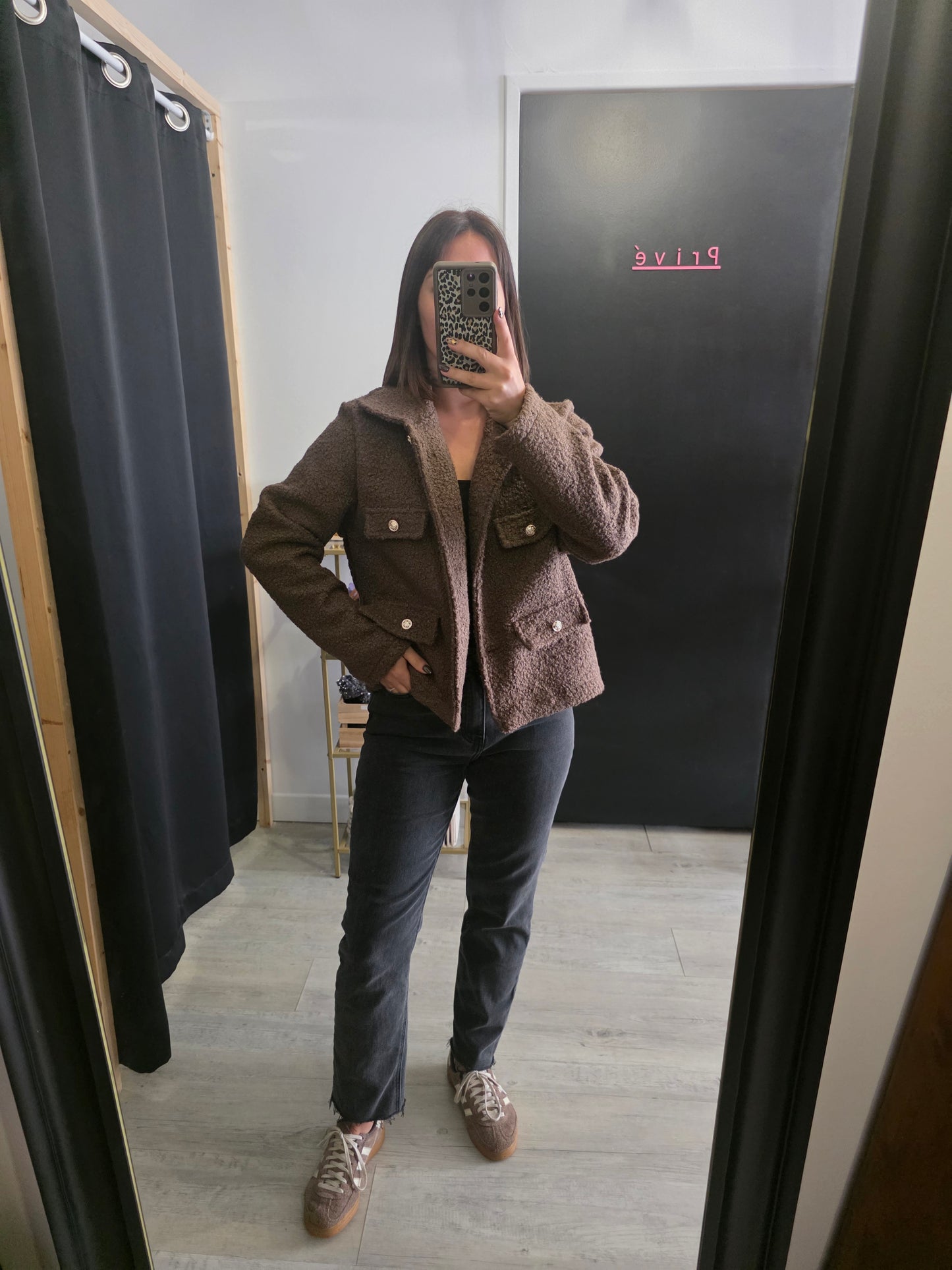 Veste Diana marron