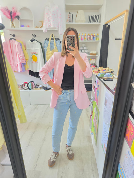 Blazer Léone rose pâle