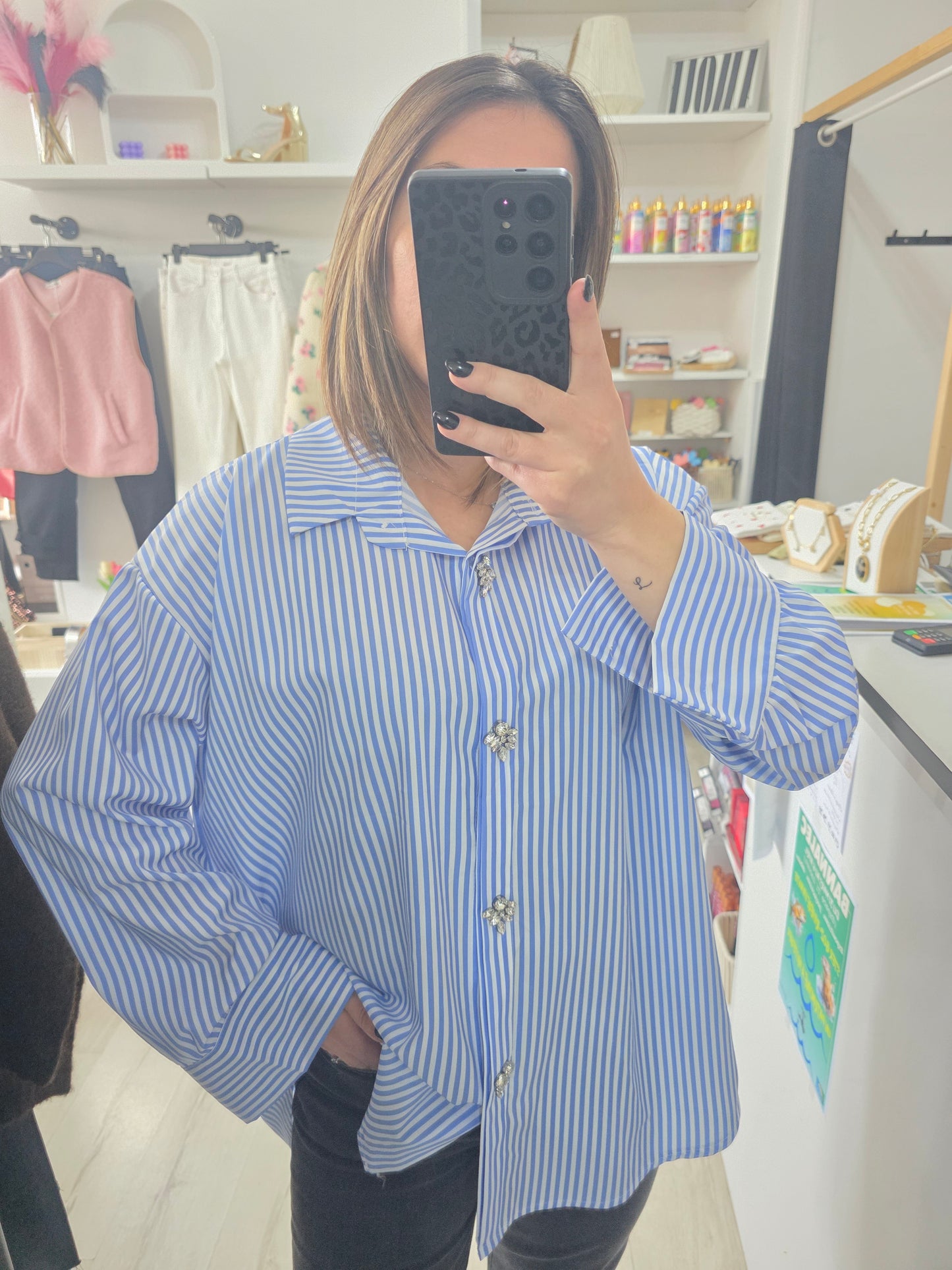 Chemise Caroline strass