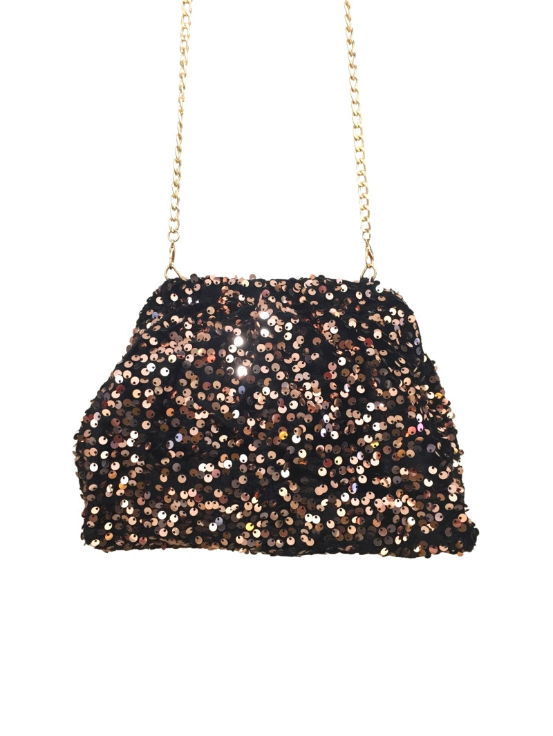 Sac pailleté champagne